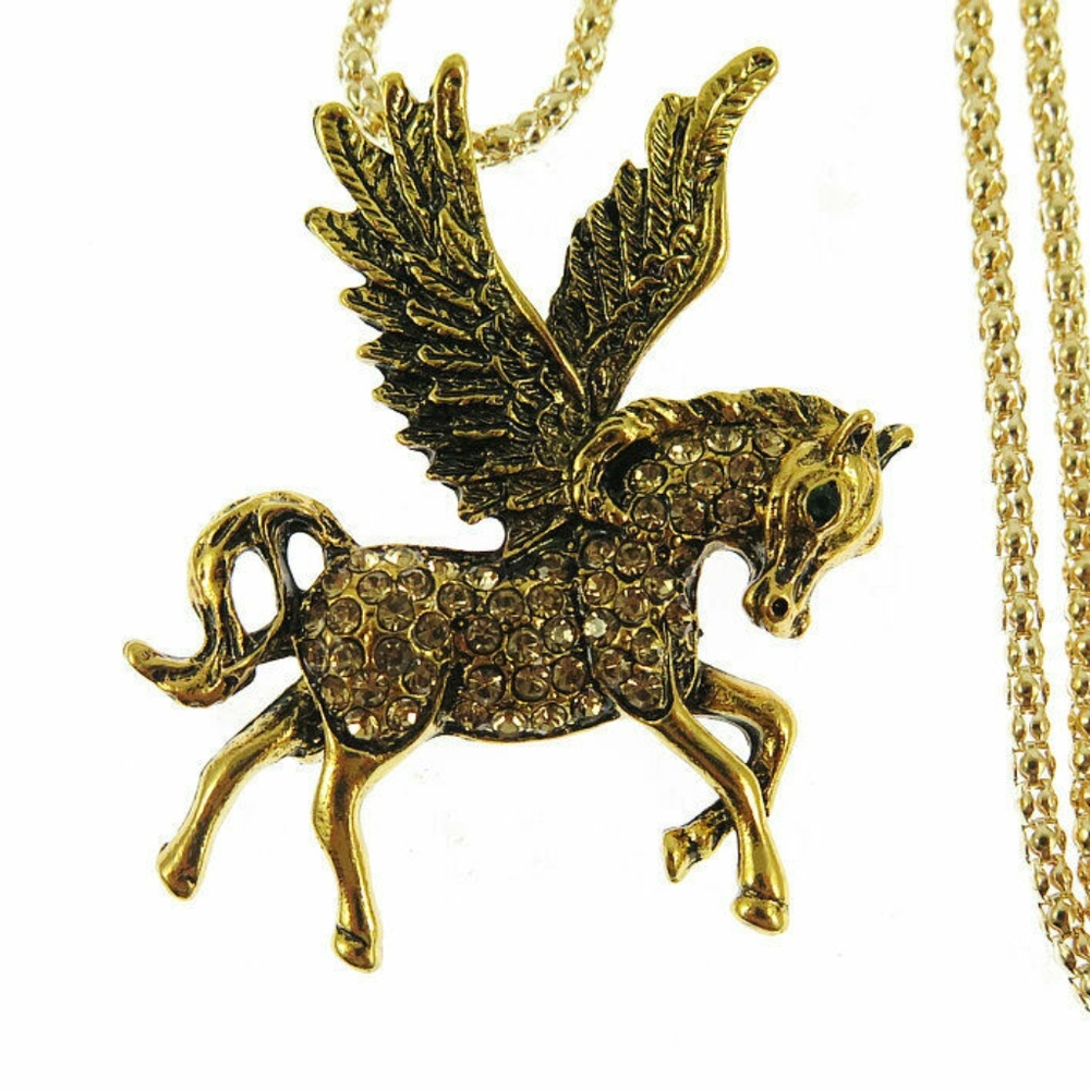 Pegasus Rhinestone Necklace